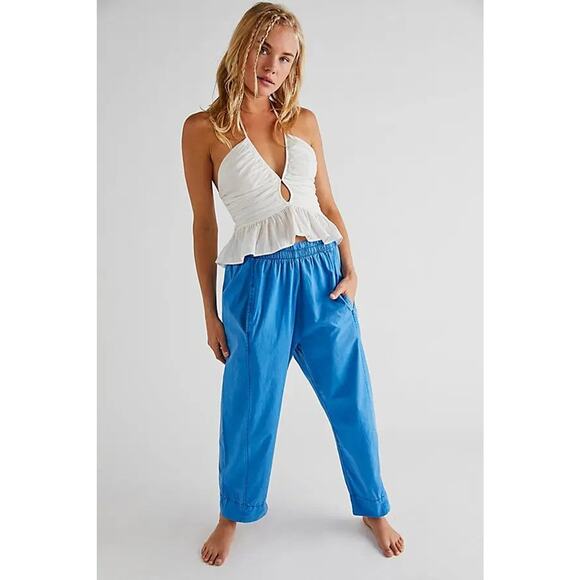 Free People Preppy Poplin Pull-On Pants - S - Picture 1 of 5